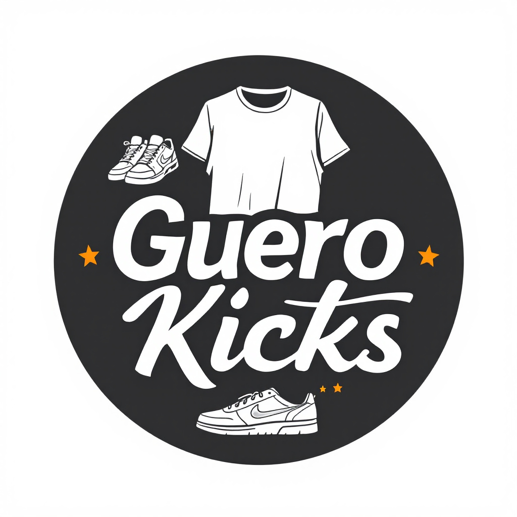 Guero Kicks: Premium sneakers designed for style and comfort. Featuring a distinctive circular logo with a sporty vibe, Guero Kicks offers a fresh take on footwear. ✨ Explore our collection of stylish kicks and experience the quality that earned us a 5-star rating!