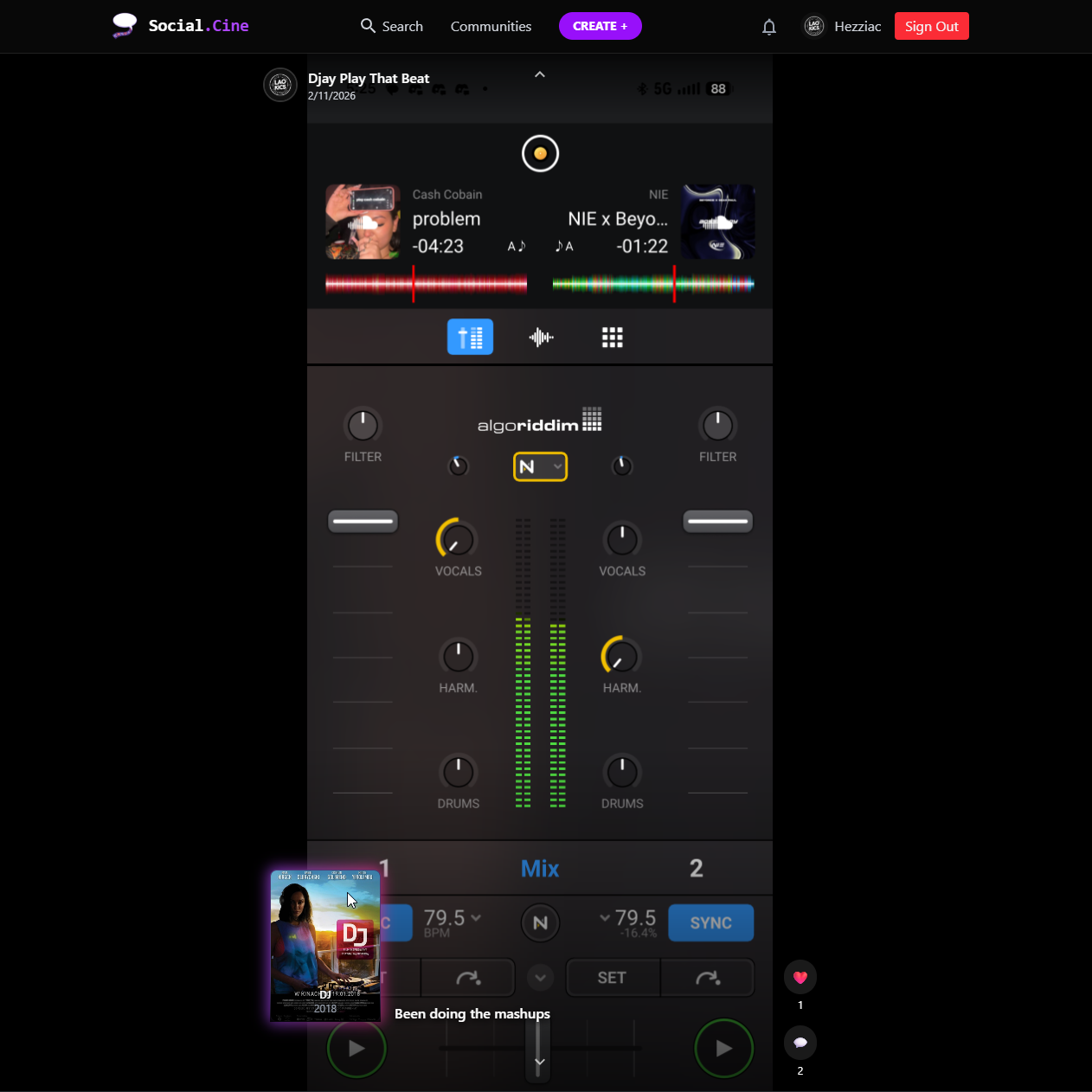 J Software Interface Mixing Controls, Waveforms & Audio. Featuring music by Cash Cobain, NIE & Beyzoo. Perfect for showcasing custom web development